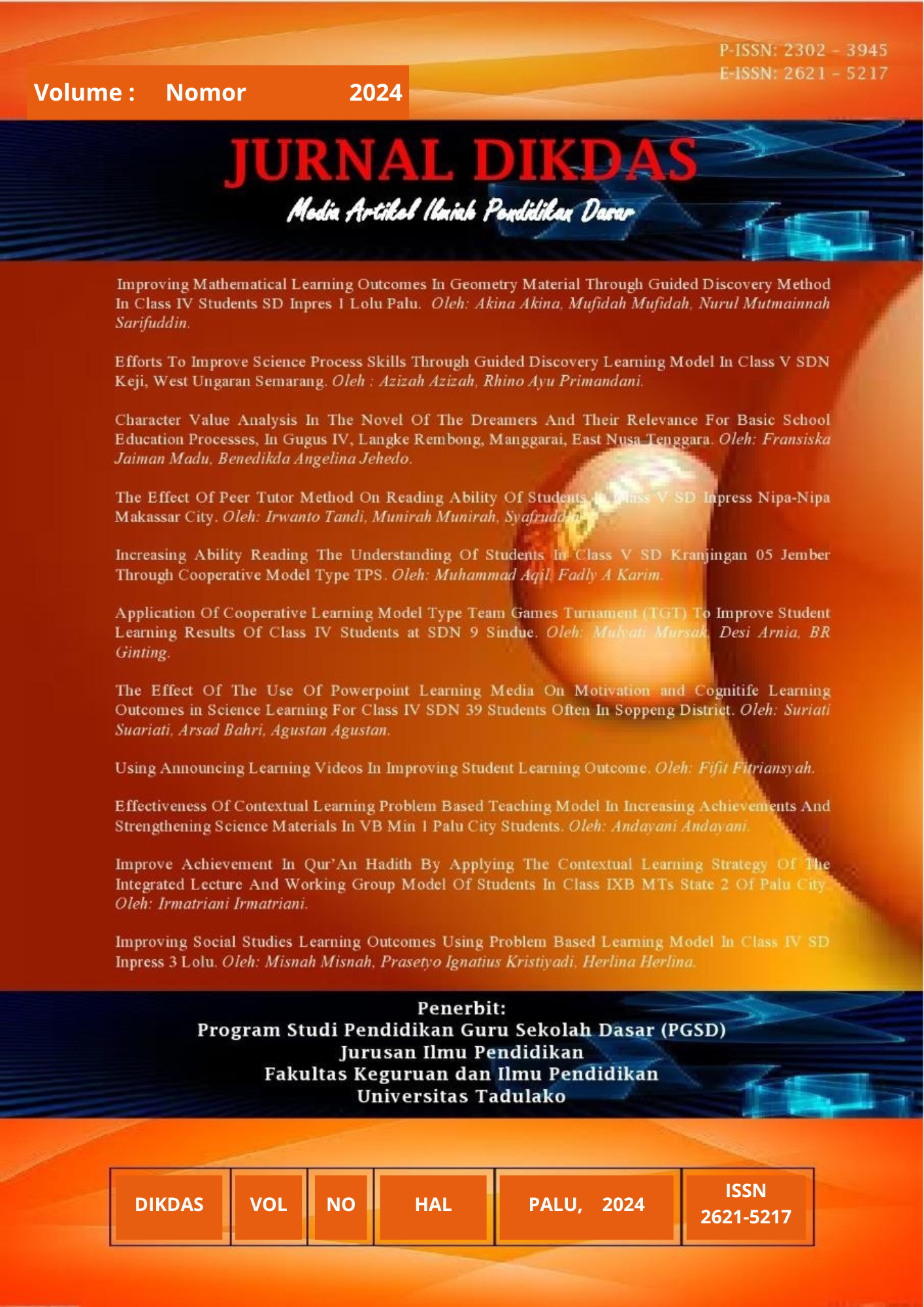 					View Vol. 12 No. 1 (2025): Jurnal Dikdas
				